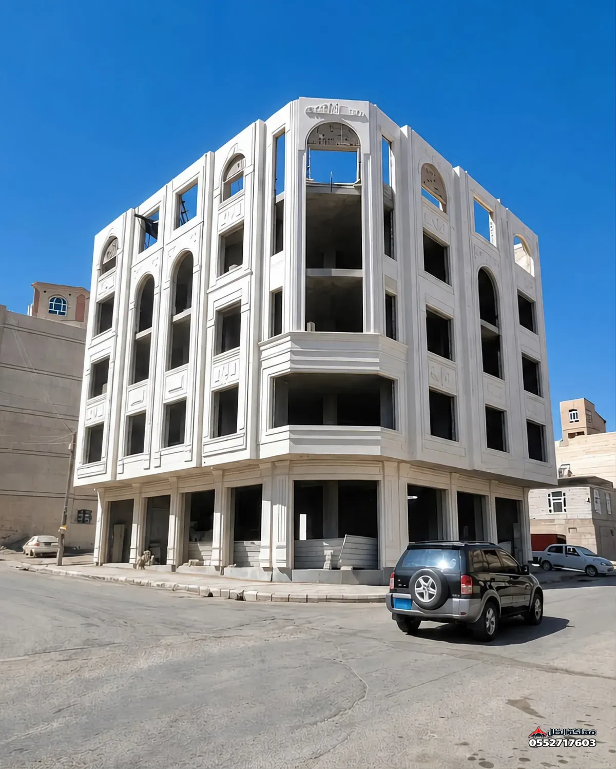 دهانات خارجية القصيم - واجهات عصرية ببروفايل عسيب وجوتن في عنيزة